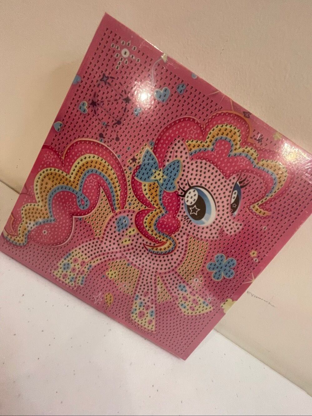 My Little Pony Pinkie Pie Diamond Art Kit 8x8 Rainbow Full Drill DIY New
